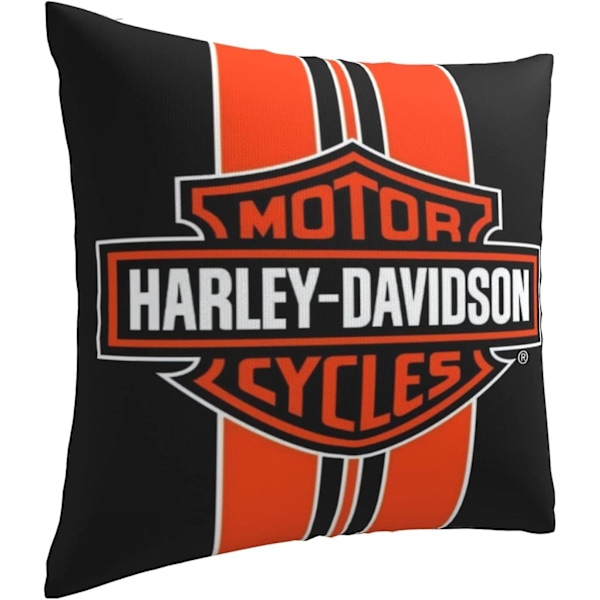 Bløde pudebetræk, Harley Davidson () Dekorativt stort firkantet vaskbart pyntepudebetræk til stue, sofa, soveværelse, hjem, bil
