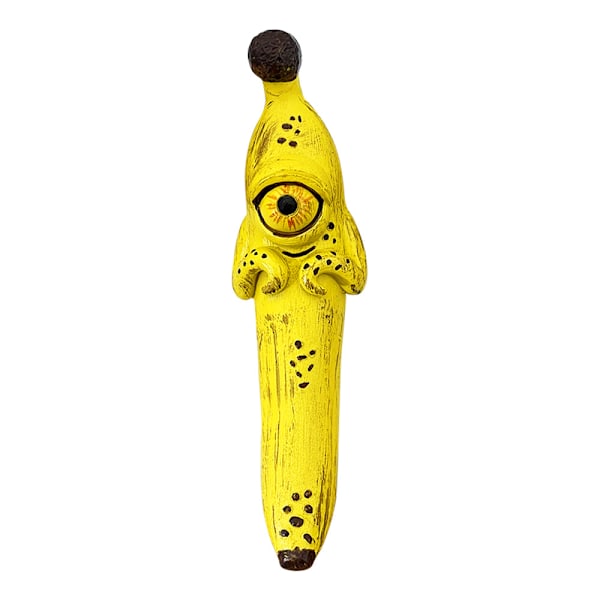 Magiska Banan Ornament Harts Hantverk Juldekorationer One-Eye