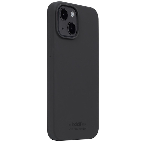iPhone 13 Mini - holdit Mobilskal Silikon - Sort Black Svart