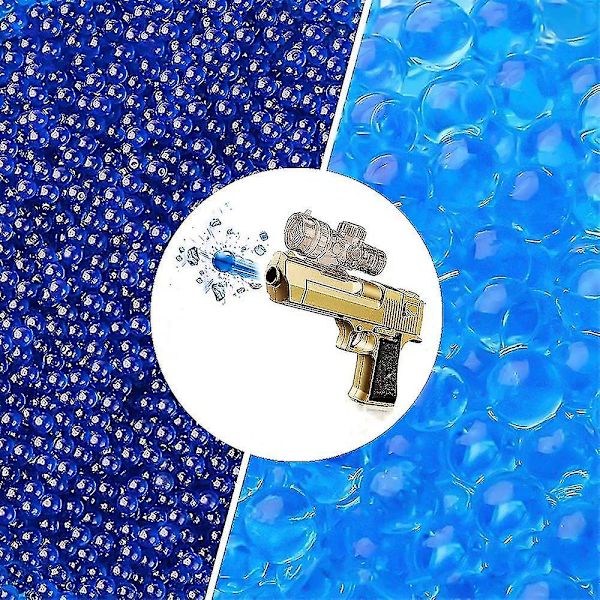 Vandkugler Perler Genopfyldning Ammo Gel Splatter Ball Blaster Kugler Vandkugle, Orange Blå Blue Blue 10PACK