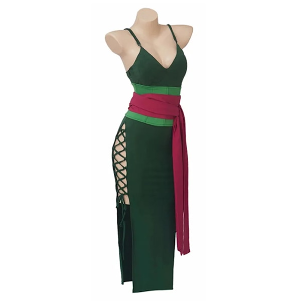 Roronoa Zoro One Piece Cosplay Fantasia Kostym Maskeraddräkt för Vuxna Kvinnor Klänning Kläder Anime Outfits Halloween Karneval Sui XL XL Female