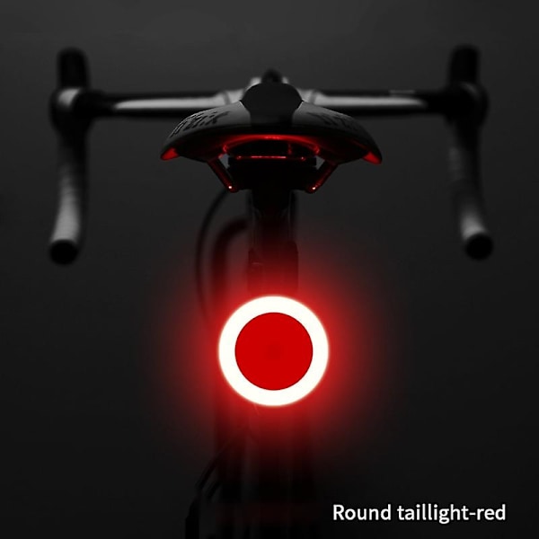 Cykelbakljus Multi Lighting Modes USB-laddning LED MTB Road Bike Flash Tail A