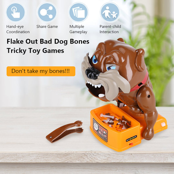 Flake Out Bad Dog Bones Cards Tricky Toy Games för förälder barn barn lek kul