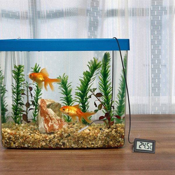 Set med 3 LCD akvarietermometrar, digital termometer