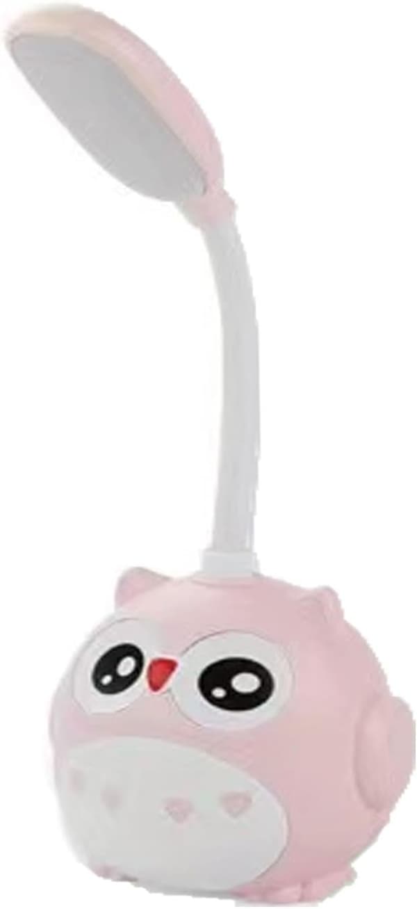 Søt rosa miniugle nattlys, USB oppladbart, sammenleggbart for barnerom rosa Rosa Rosa