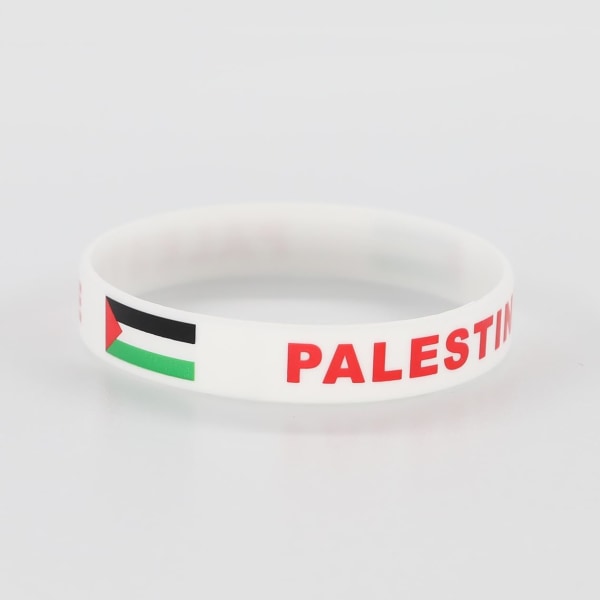 4 st Gratis Palestina armband för kvinnor män sport silikon Palestina armband Gaza Palestina flagga armband vattentätt gummi