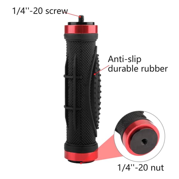 2-pak kamera håndtak grep feste, 1/4'' kamerastabilisator