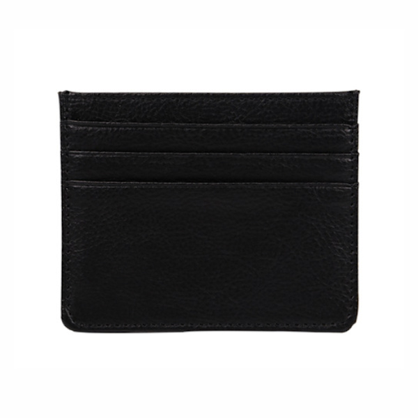 Kortholder Tegnebog med Seddelrum - Sort Sort black