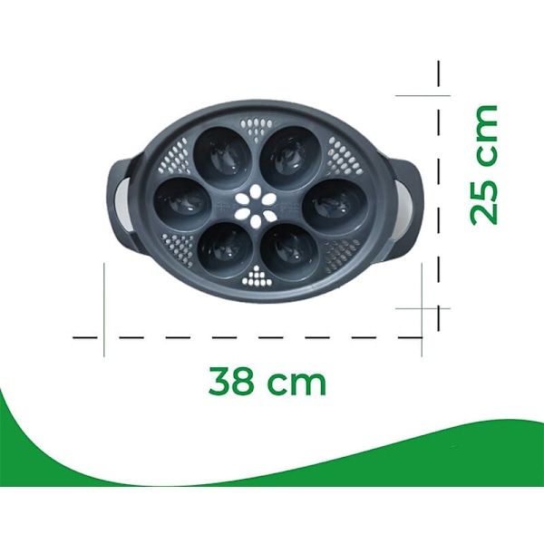 Kompatibel med Cuisinart Multifunktionell Matberedare TM6 TM5 TM31, Äggpocherare, Äggpocheringsinsats, Tillbehör[mo]