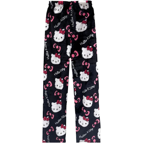 Söta tecknade pyjamasbyxor för kvinnor med tryck överallt Flanellpyjamas Jul Halloween Varma hemsovkläder Graffitibyxor Stil-3 Stor Stil-3 Stil-3 Large