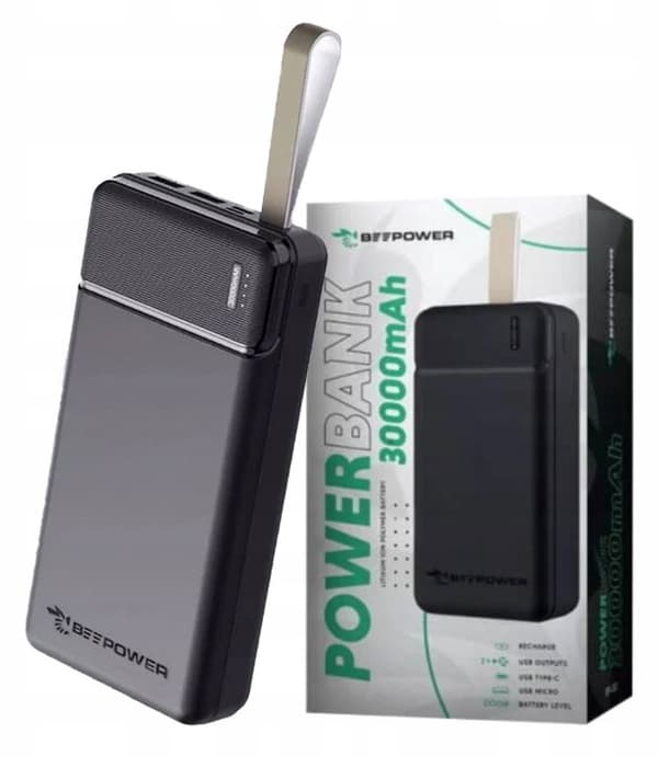 Powerbank 30000mAh 2.1A USB TYPE C