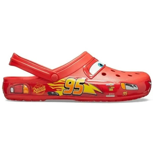 Crocs Lightning McQueen - Lightning McQueens hus utomhus med tofflor anti slip strand casual hål andningsbara sandaler 40