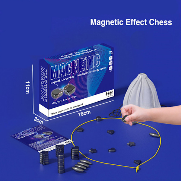 Magneettinen Shakkipelit - Magneettinen Lautapeli - Hauska Magneettinen Lautapeli - Puzzle Strategiapeli - Joululahja Lapsille