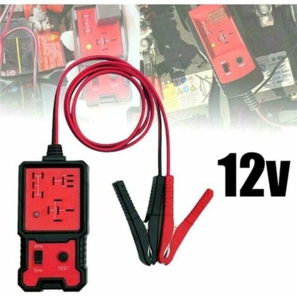 12V Auton Reletestaaja Universaali Auton Akun Testi Auton Elektronisen Releen Analysaattori Diagnostinen Työkalu Alligaattoripihdeillä