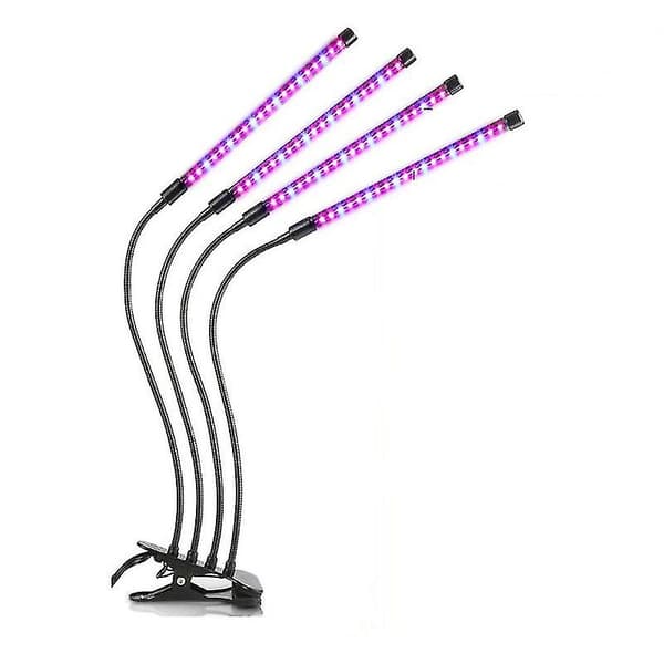 Vækstlys / vækstlys med 4 fleksible LED-rør [mo]