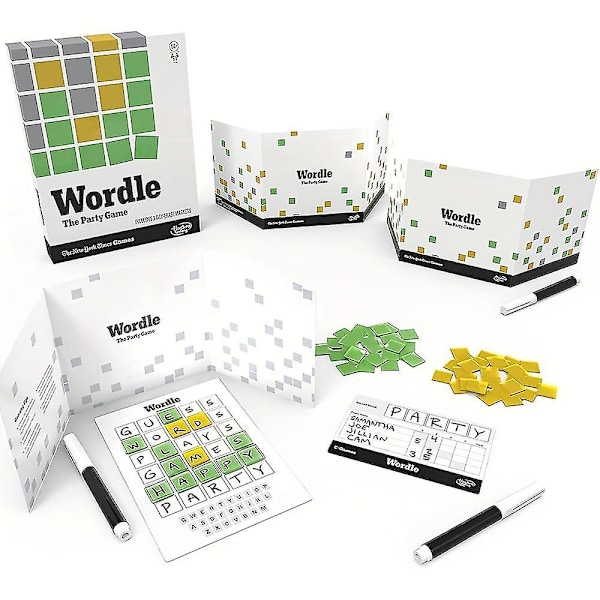Wordle Partyspel för 2-4 spelare Wordle Brädspel Verktyg för åldrar 14+ Ordspelskort