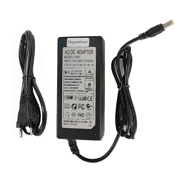12V 4A 5.0mm med stift AC adapter laddare för Korg Ka310 Ka320 X50 Sp170 Sp170s Ad-12a 180 Mr-1000 Ek50 digital piano keyboard