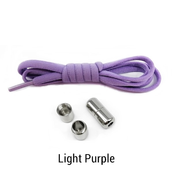 Nauhattomattomat kengännauhat lasten/aikuisten urheilukenkien, juoksukenkien, elastiset kengännauhat, (sisältää kengännauhat, metallisoljet) violetti Purple;