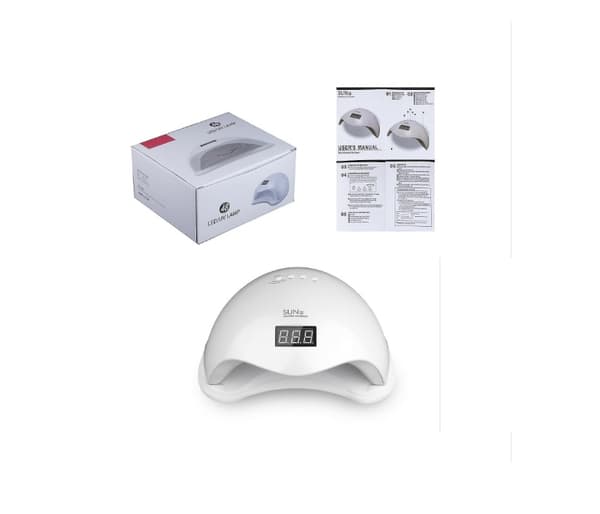 48W UV/LED-lampa med timerfunktion Vit