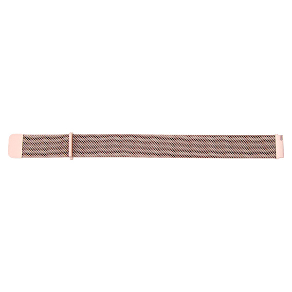 20 mm metallnettarmbånd i rustfritt stål med hurtigutløsing, universalt armbånd for Galaxy Watch, Vivoactive HR, Amazfit GTS 2 Mini, roségull
