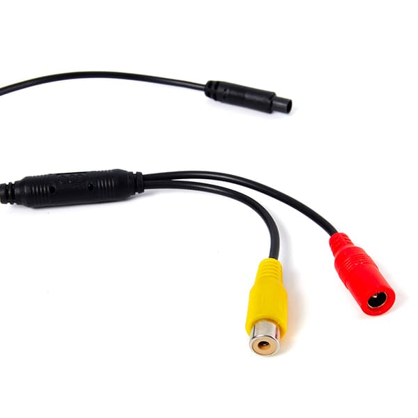 Bil Bakkamera 4-Pin Hanstik til RCA Kabel Adapter[mo]