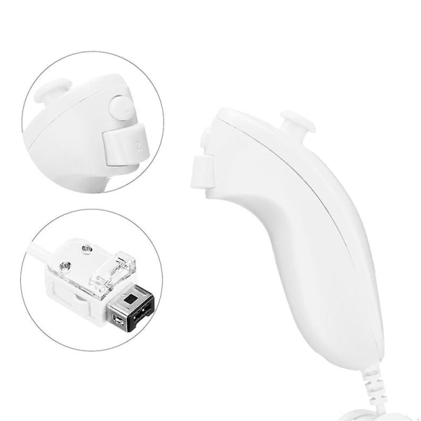 / 2x Nunchuck for Nintendo Wii Wii U Nunchuk fjernkontroll