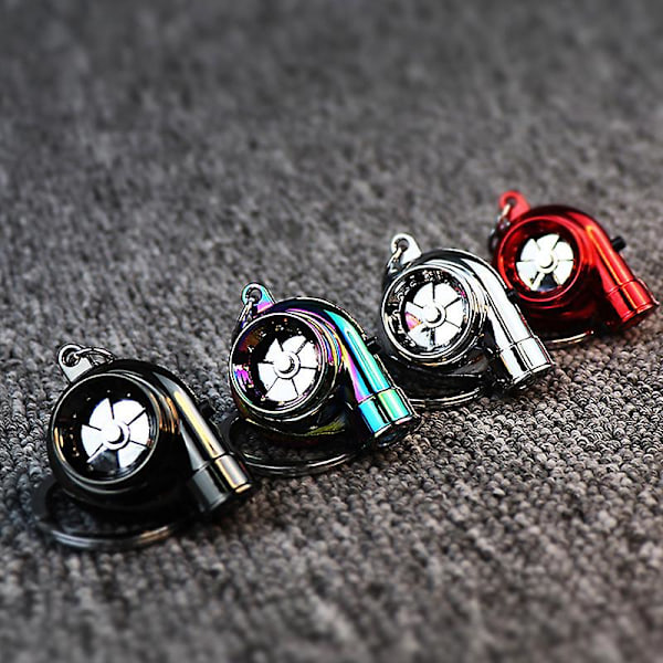 Elektrisk Mini Turbo Turbo Nyckelring Spinning Turbin Nyckelring Hängen one size one size Gold