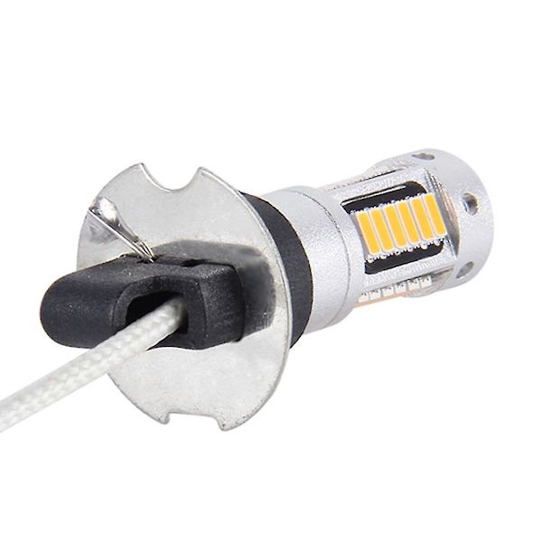 2 kpl H3 10W 30 SMD-4014 LED-sumuvalot autoon, DC 12V Orange Light