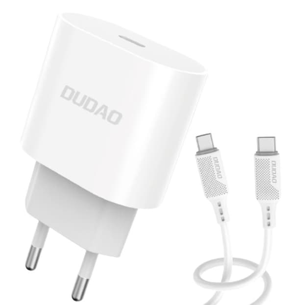 iPhone 15 Pro-lader - 2M-kabel og vegglader 20W - Dudao 87