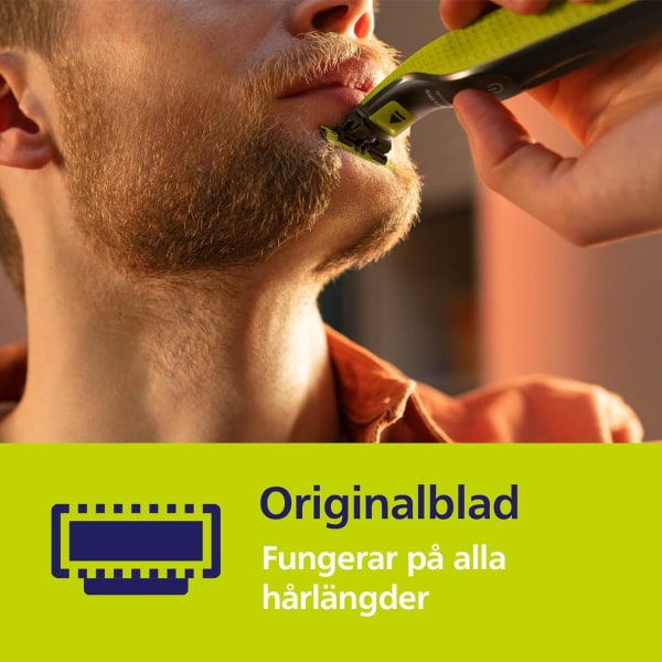 3-pack rakblad kompatibel med Philips Oneblade Replacement One Blade Pro Blades Herr （Modell QP25XX QP26XX QP65XX ）