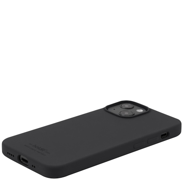 iPhone 13 Mini - holdit Mobilskal Silikon - Sort Black Svart