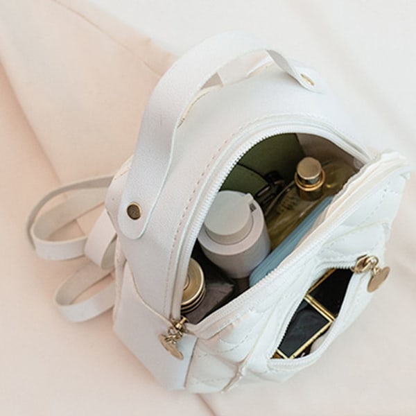 Mini Ryggsäck Små Ryggsäckar VIT white white
