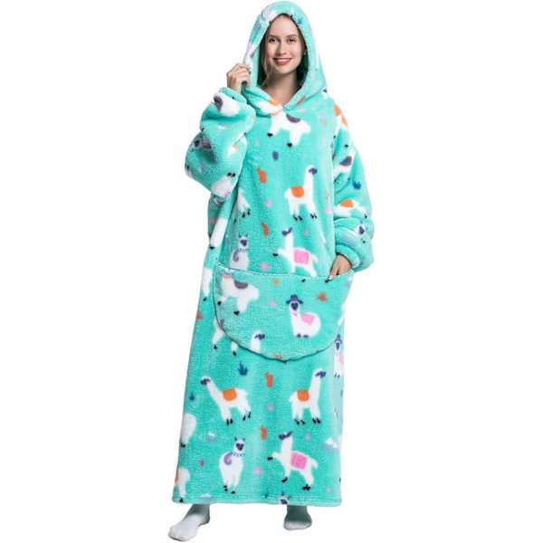 Ekstra Langt Teppe-hettegenser, Oversized Hettegenser-teppe[mo]