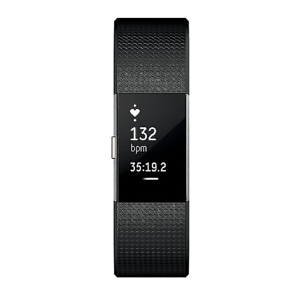 Smartwatch Fitbit Charge 2 Dial Svart 38mm rem Silikon Fitness Armband