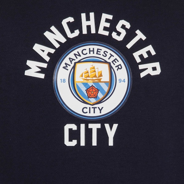 Manchester City Pojk Hoodie Fleece Grafisk Officiell Fotbollspresent 150cm