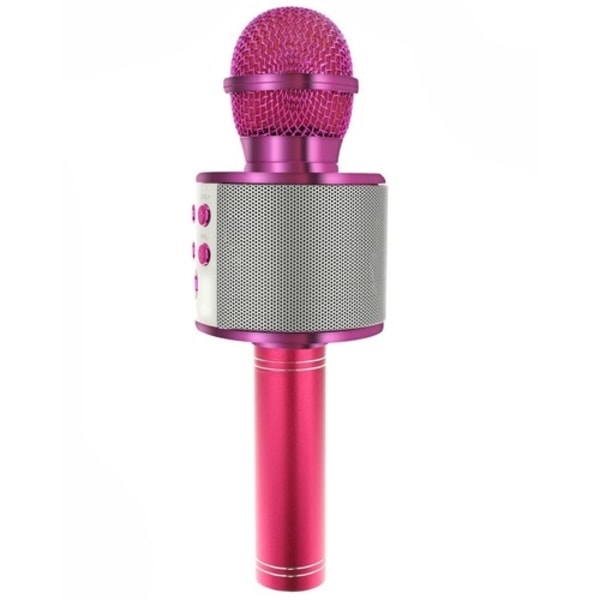 Karaokemikrofon med Højttaler / Karaoke med Mikrofon - Bluetooth Pink Rosa