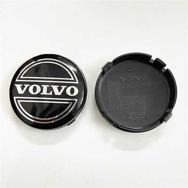 ABS-muovikansi 64 mm Volvo-pyörännavoille VOLVO Volvo-pyörännavat 64 mm - Volvo harmaa (neljän pakkaus)