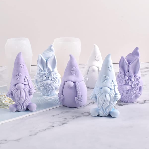 3D Gnome Epoxyharpiksform, påskenisseformer Gnome I