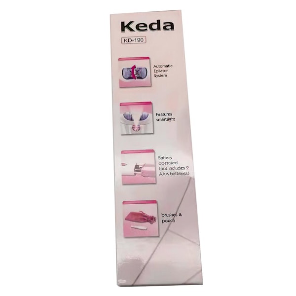 Smooth Glide Epilator Hårfjerning Ansikt Kropp og Ansikts Epilator