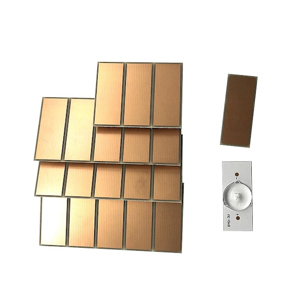 20 kpl 3V SMD-lamppuhelmiä optisella linssisuodattimella 32-65 tuuman LED-television korjaukseen, LED-valonauhan osat ja tarvikkeet, 20 kpl [HkkK]