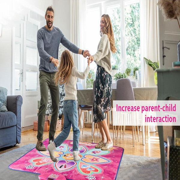 Dansemåtte til børn i alderen 3-12 år - Prinsesse tema Dansemåtte til børn, til