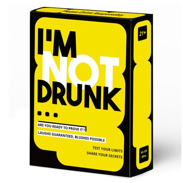 JAG ÄR INTE FULL (Endast engelsk version) - Dryckesspel, Partyspel, Kortspel drunklovers