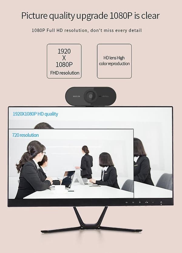 Webcam til computer - Mini PC-webcam med 1080p-opløsning{GKS}