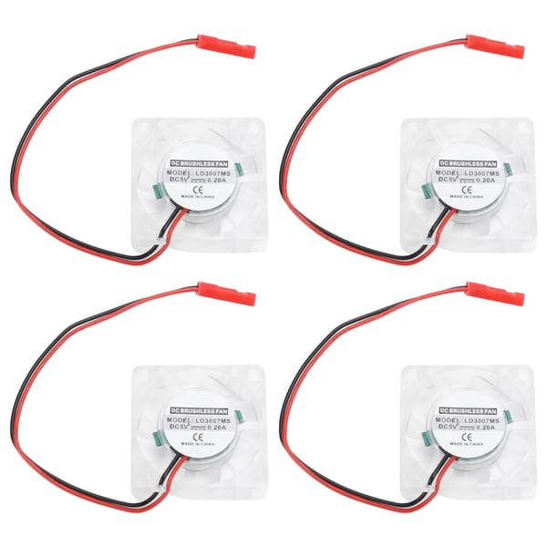Kylfläkt för Raspberry Pi 4B LED Blått Ljus Kylare Kylfläns Dator Tillbehör Delar Separat Fläkt