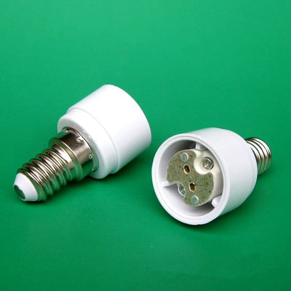 4-pak E14 til G4 MR16 GU5.3 GU4 base adapter til LED eller halogenlamper