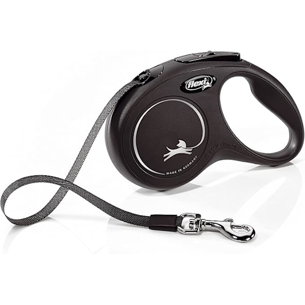 Ny Classic Bånd 5 m, for hunder opptil 15 kg, avansert kontrollsystem, ergonomisk og moderne, Laget i Tyskland - S - 5 m - 15 kg