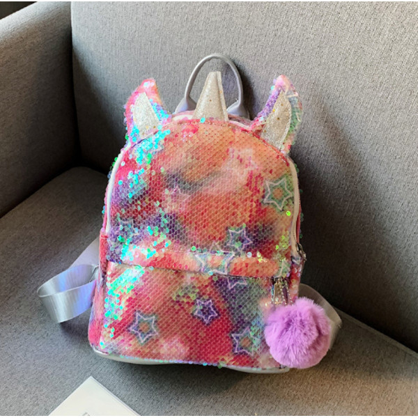 Tjejer Paljetter Ryggsäck, Unicorn Ryggsäck Tjej Paljetter Skolväska För Tjejer,mode Och Slitstark Reseryggsäck För Barn,Flickor Style2