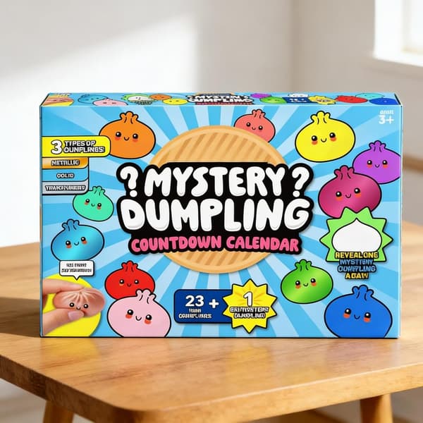 2026 Dumpling Squishy Julekalender, 24 STK Squishy Dumpling Mysterie Julekalender, Stresslindrende Sensorisk Fidget Legetøj