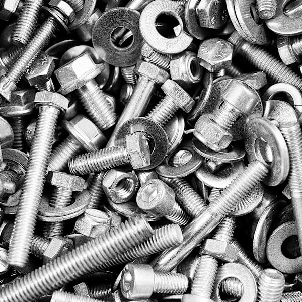 Metalspændeskiver (580 stk.) med plastikboks - 9 forskellige størrelser af rustfri stålspændeskiver M2, M2.5, M3, M4, M5, M6, M8, M10 og M12 - Flad spændeskive