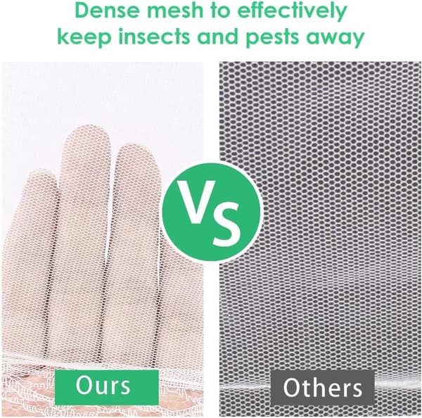 6-pak flueovertræk, 30 cm foldbare madflueovertræk/grill insektnet